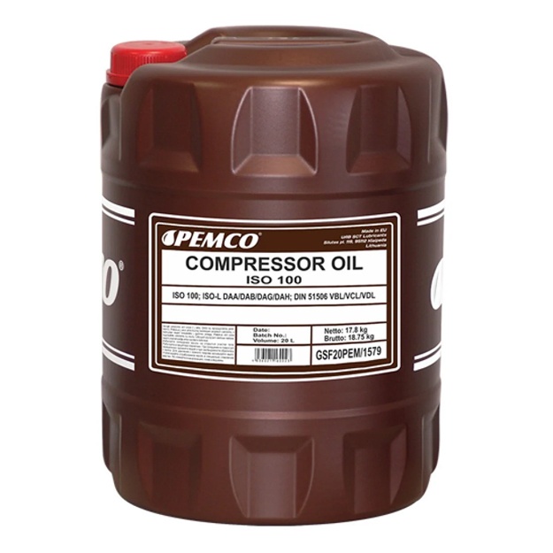 Компрессорное масло Pemco Compressor Oil ISO 100 20 л