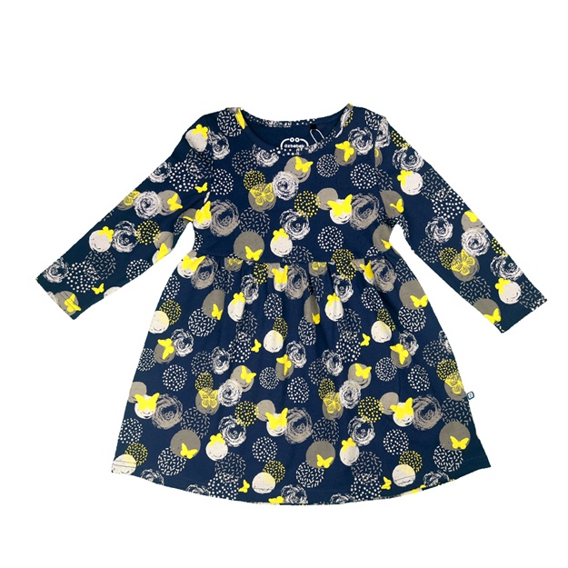 Qizlar uchun kiyim  O'zbebek OZB00-50 Ko‘k 110-116sm (5-6yosh)