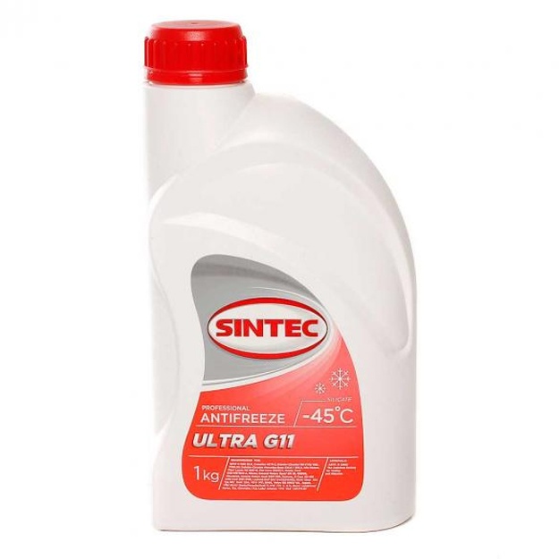 Antifriz Sintec Ultra qizil G11 1 l