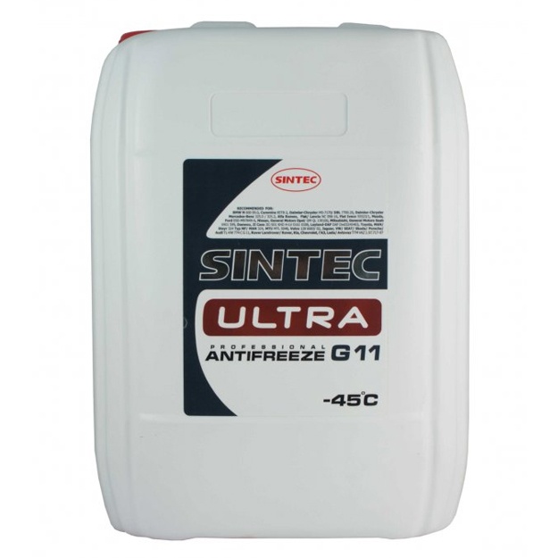 Antifriz Sintec Ultra qizil G11 10 l