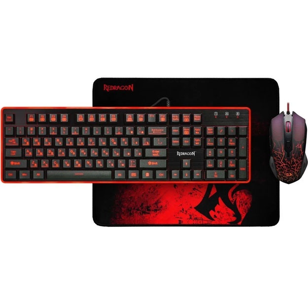 Kombo klaviatura+mish+kovrik Redragon S107