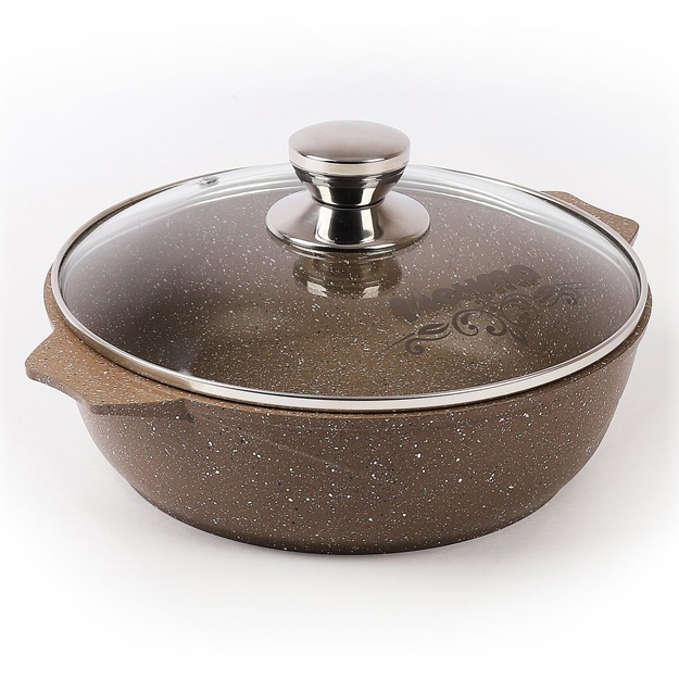 Kastryulka-mangal Mechta «Granit» granit jigarrang 2.4 l