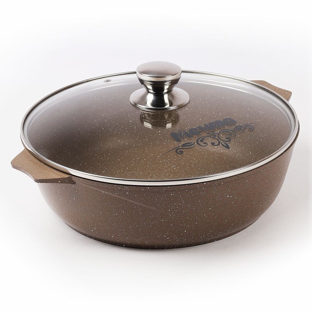 Kastryulka-mangal Mechta «Granit» granit jigarrang 5 l