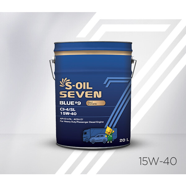 Dizel moyi S-oil Seven blue #9 CI-4/SL 15W-40  20l