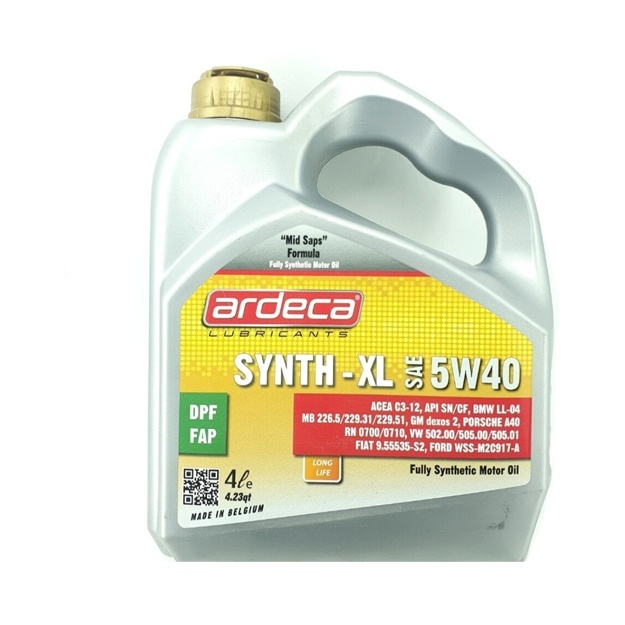 Масло синтетическое Ardeca Synth-XL 5W-40 4 л
