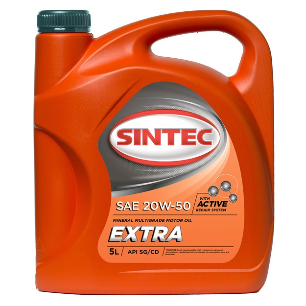 Минеральное масло Sintec Extra 20W-50 5 л