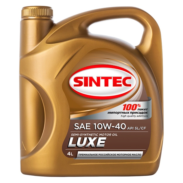 Полусинтетическое масло Sintec Luxe 10W-40 3 л