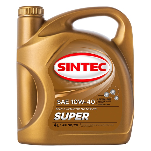 Yarim sintetik moy Sintec Super 10W-40 4 l