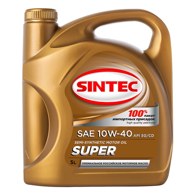 Yarim sintetik moy Sintec Super 10W-40 5 l