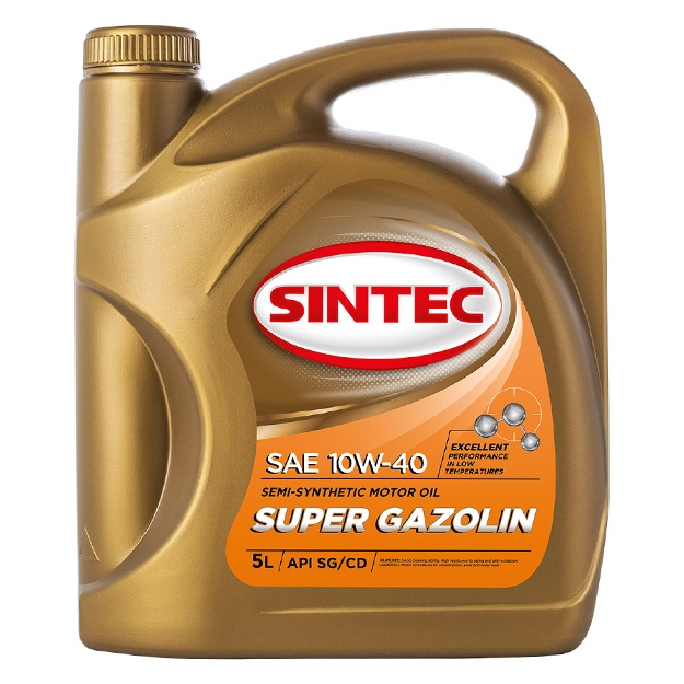Yarim sintetik moy Sintec Super Gazolin 10W-40 5 l