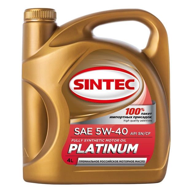 Синтетическое масло Sintec Platinum SAE 5W-40 API SN/CF  4л
