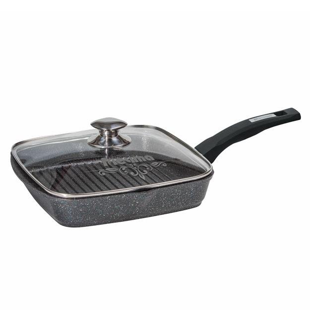 Tova gril - qopqoqli va olinmaydigan tutqichli panjara Mechta «Granit» granit star ultra 26x26 sm