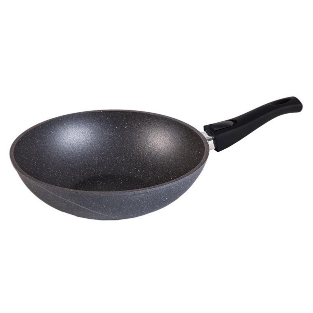 Olinadigan tutqichli tova WOK «Granit» Mechta granit