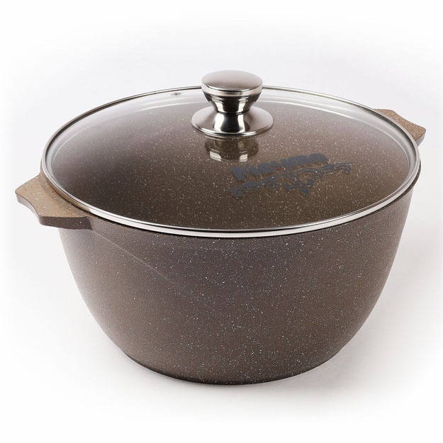 Qozon Mechta «Granit» granit jigarrang 8 l