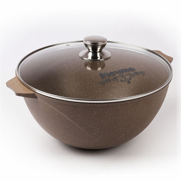Qozon palov uchun Mechta «Granit» granit jigarrang 7 l