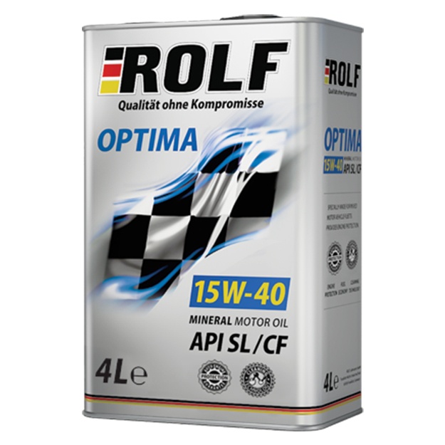 Масло минеральное ROLF Optima SAE 15W-40 SL /SJ/CF 4 л