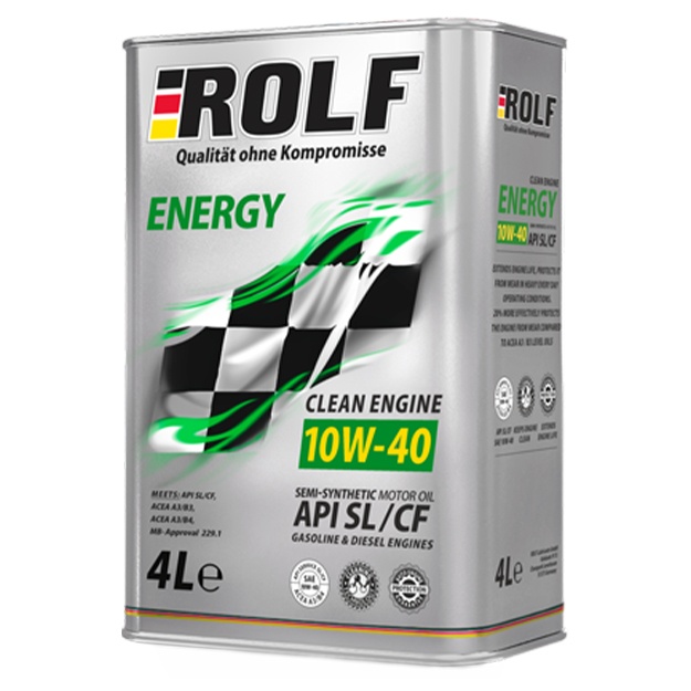 Yarim sintetik moy ROLF Energy SAE API SL/CF 10W-40 4 l