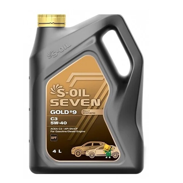 Sintetik moy S-oil SEVEN GOLD SAE #9 C3 5W-40 4l