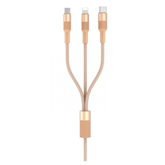 Кабель Borofone BX21 Золотистый 3-in-1