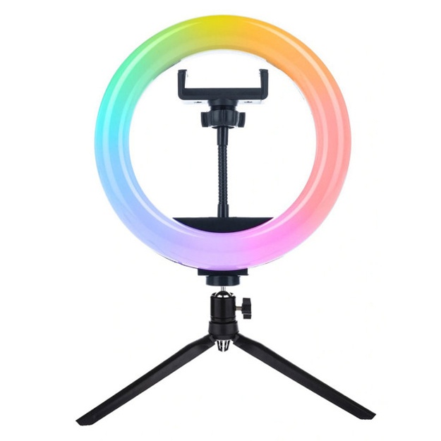 Rangli halqali selfi chiroq  «RGB MJ20» (shtativsiz)