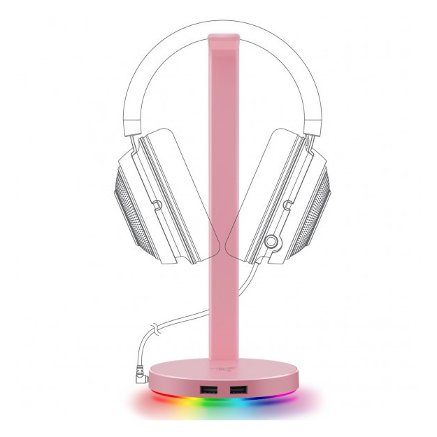 Baza stantsiyasi Razer V2 Chroma Pushti rang