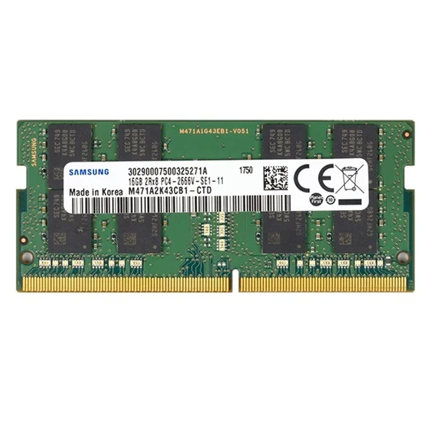 Оперативная память Samsung 16 GB SO-DIMM DDR4 2666 MHz (CL19 M471A2K43CB1-CTDD0)