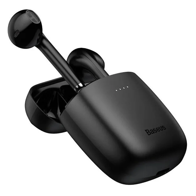 Simsiz quloqchin Baseus W04 Qora