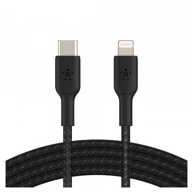 Кабель Belkin BRAIDED cable lightning - USB-С-1 Черный