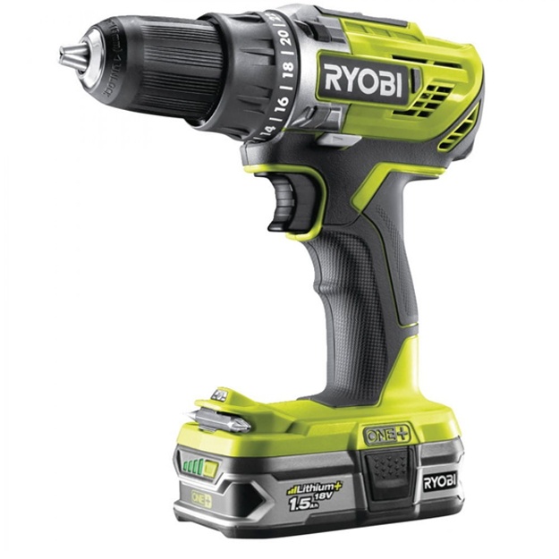 Аккумуляторная дрель-шуруповерт Ryobi R18DD3-215S