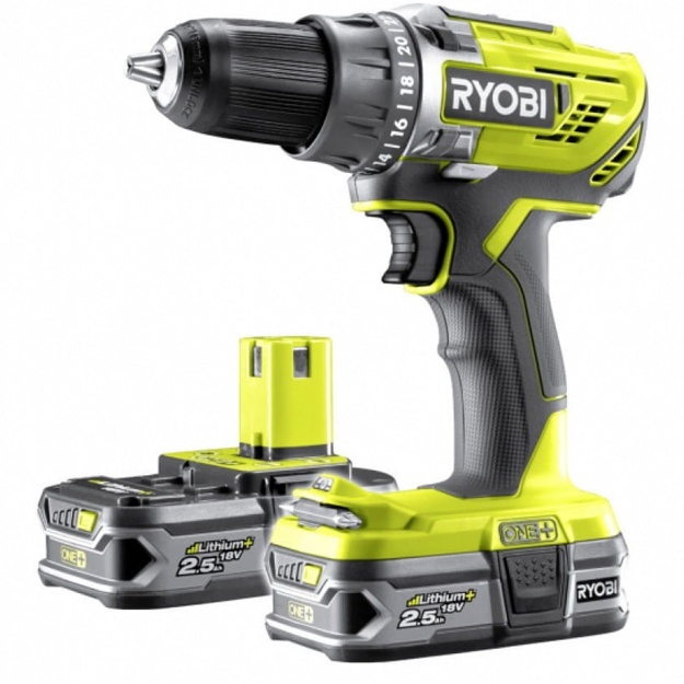Аккумуляторная дрель-шуруповерт Ryobi R18DD3-225S