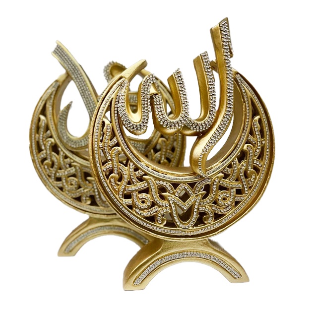 Oy ko‘rinishidagi arabcha yozuvli suvenir 002