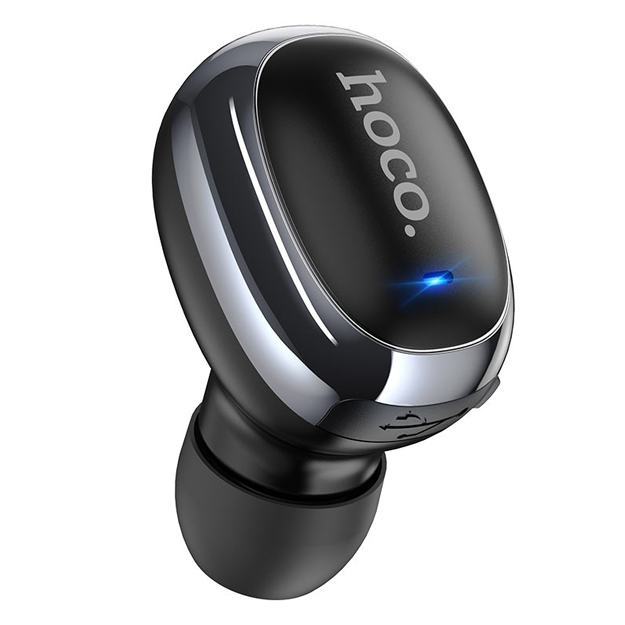 Mikrofonli Hoco E54 Mia mini simsiz eshitish vositasi Qora