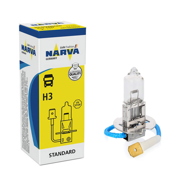 Avtomobil chiroqlari Narva H3 12V 55W PK22s 0483213000