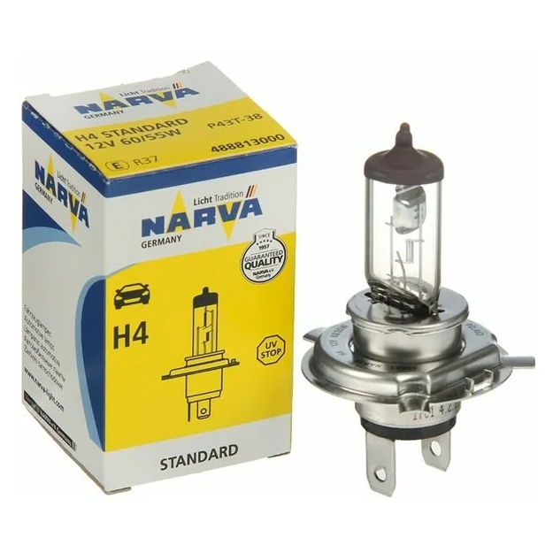 Avtomobil chiroqlari Narva H4 12V 60/55W P43t-38