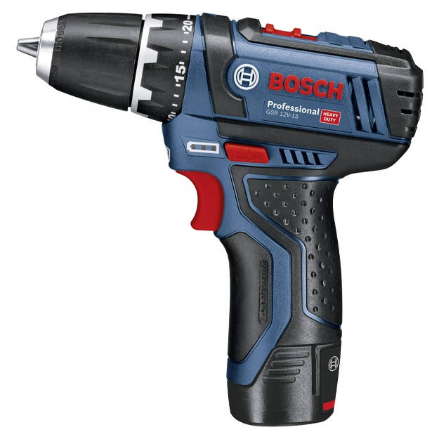 Аккумуляторная дрель-шуруповерт Bosch GSR 12V-15 2 x 2,0 AH L-Boxx