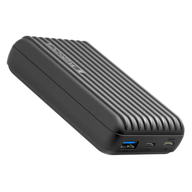 Tashqi akkumulyator Promate Titan 10C 10000mAh Qora