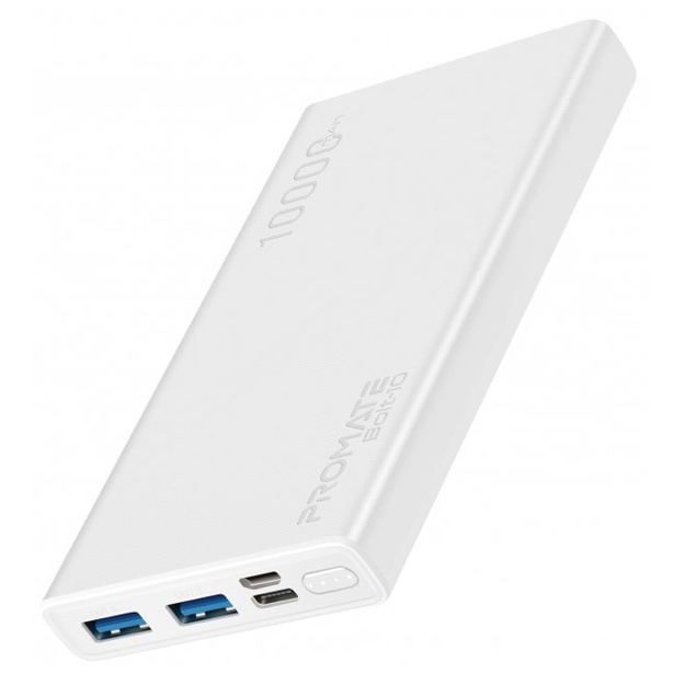 Внешний аккумулятор Promate Bolt 10 10000mAh Белый