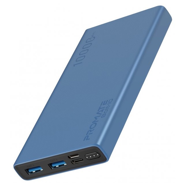 Tashqi akkumulyator Promate Bolt 10 10000mAh Ko‘k rang
