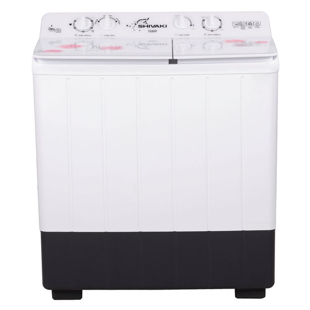 Yarim avtomat kir yuvish mashinasi Shivaki TG 80 P oq - pushti