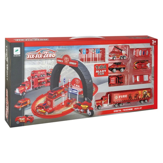 Игровой набор Автотрек с автовозом 660-A92