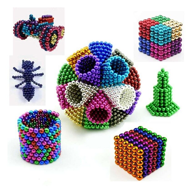Forceberg Cube - magnitli sharlar kubi 5 mm, rangli, 216 elementli