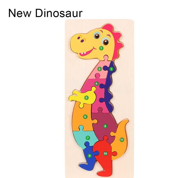 Yog‘ochli pazl 3D Yangi dinozavr