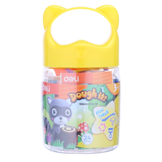 Plastilin Dough 24 rangli bankada 75286 Deli