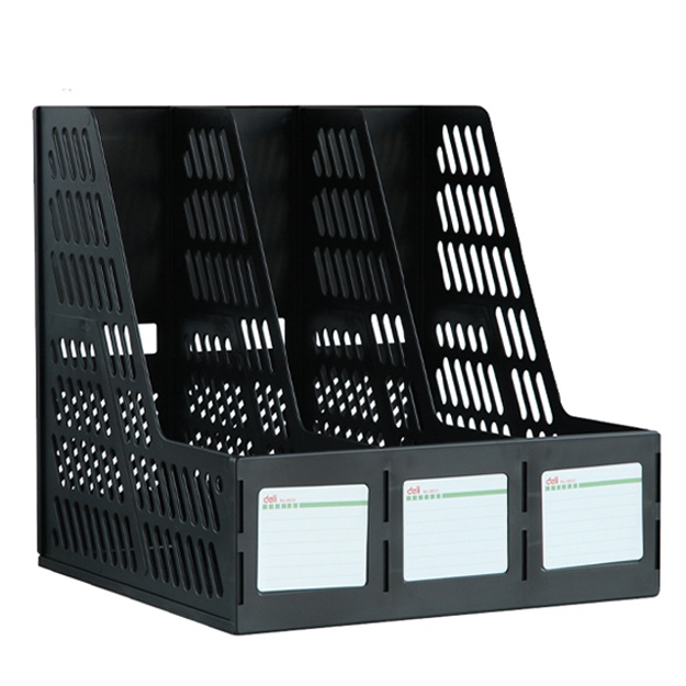 Tovoqlar vertikal Deli 9833 3 dona qora