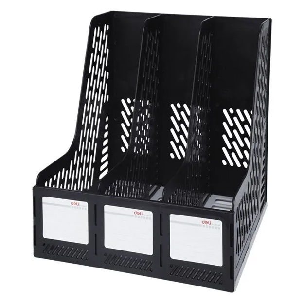 Tovoqlar vertikal Deli 9845 3 dona qora