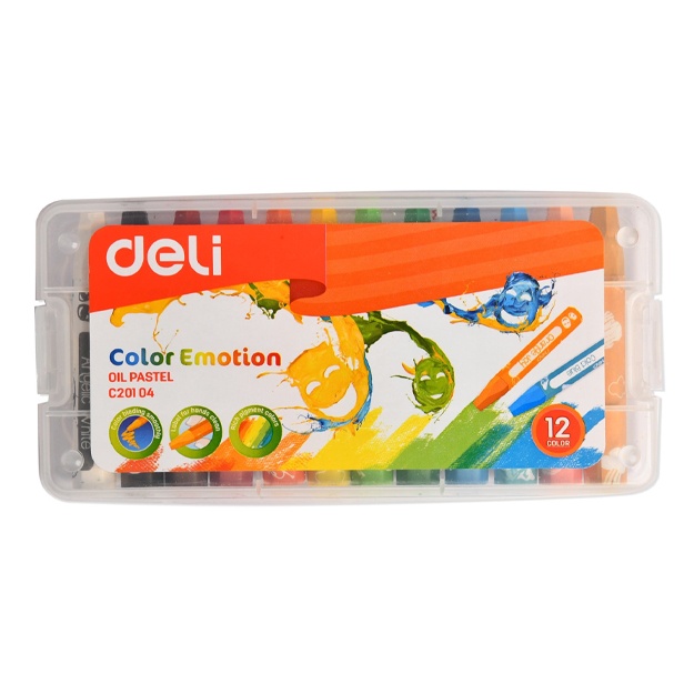 Масляная пастель Deli Color Emotion EC20104, 12 цветов