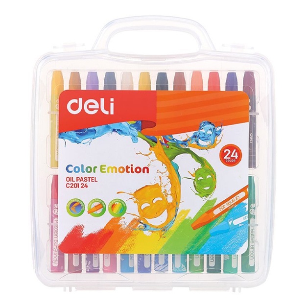 Yog‘li pastel Deli Color Emotion EC20124, 24 rang
