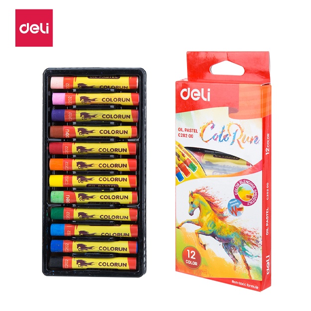 Yog‘li pastel Deli ColoRun EC20200, 12 rang