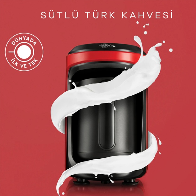 Turk qahva mashinasi Karaca Hatır Hüps qizil sutli