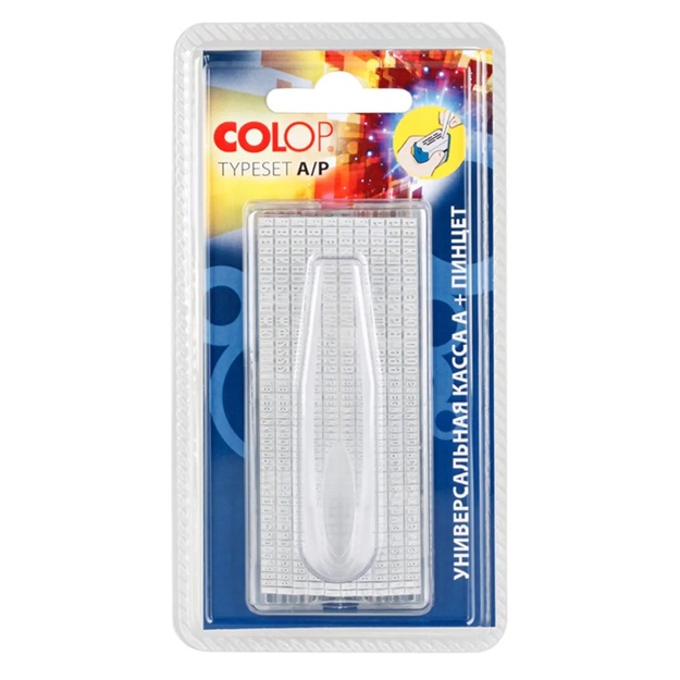 Kassa harflari 2,2-3,1 mm 19A blisterda Colop (149211)